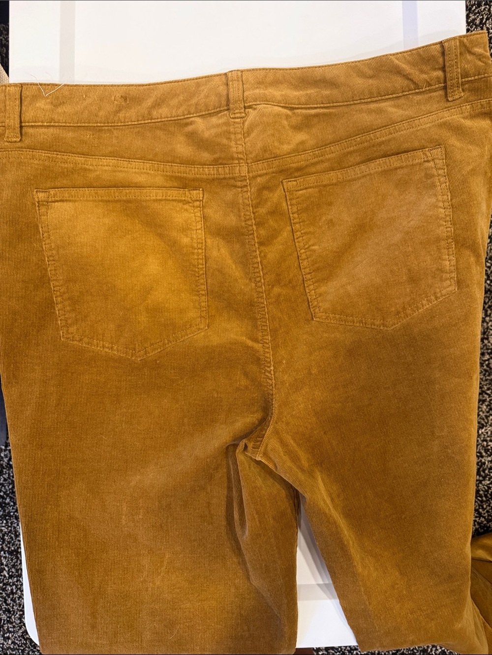 Talbots Straight-Leg Corduroy Pants in Mustard - Picture 4 of 4